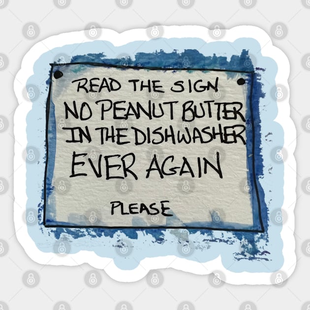 Read The Sign, Please Sticker by 6630 Productions